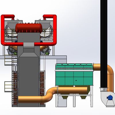 Ελέγχος PLC Δύο καυσαερίων φούρνο υψηλής θερμοκρασίας 400-600C